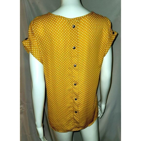 Jon & Anna Contemporary Polka-Dot Shell Top - Size Small - Picture 4 of 10